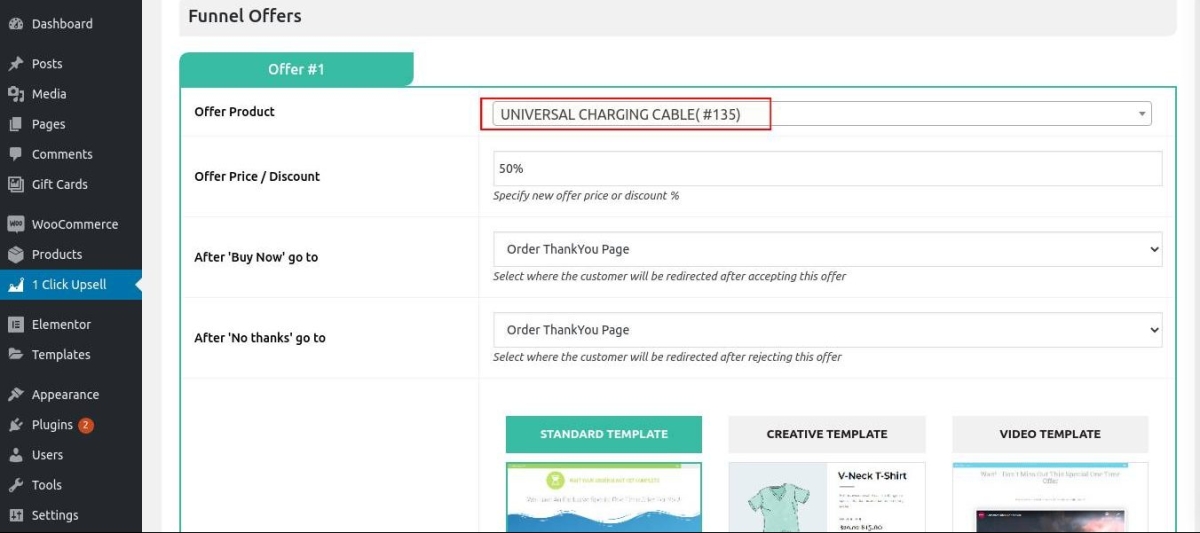 upsell funnel offer page