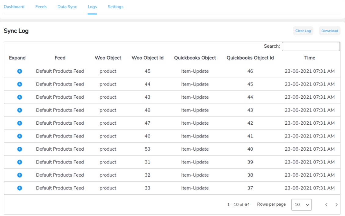 sync logs