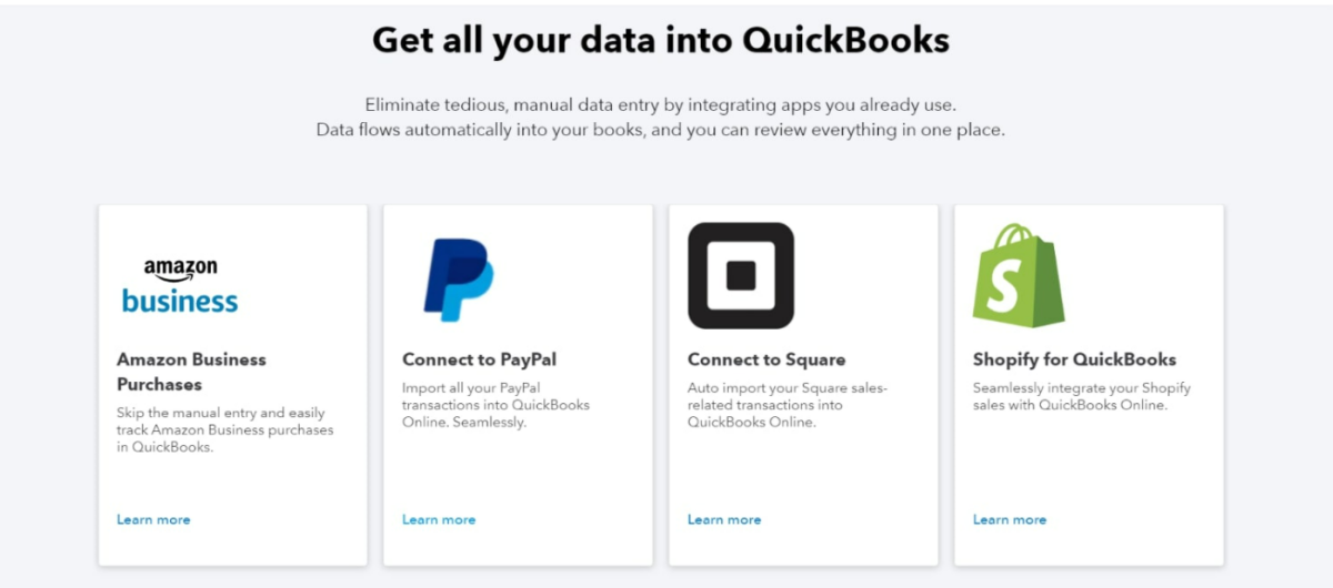 get data into quickbooks