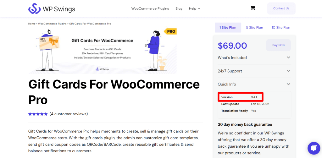 WooCommerce Extension Version Example