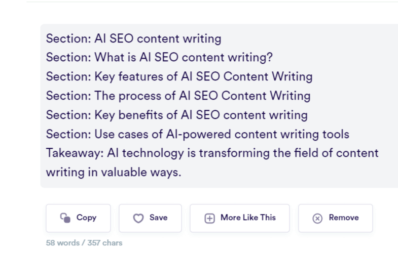 seo ai content outline