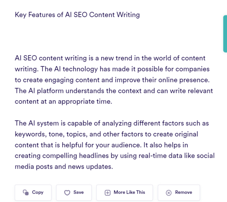 blog section ai content