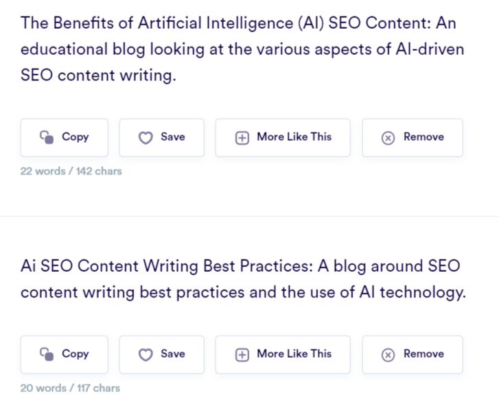 ai generated blog topics