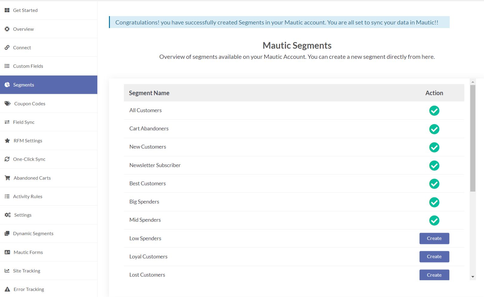 mautic segments