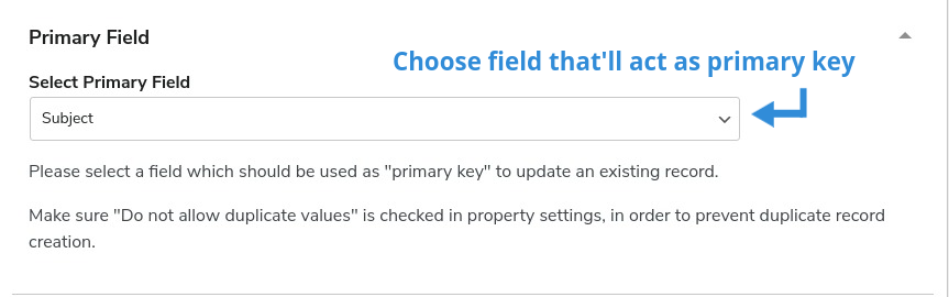 primary field