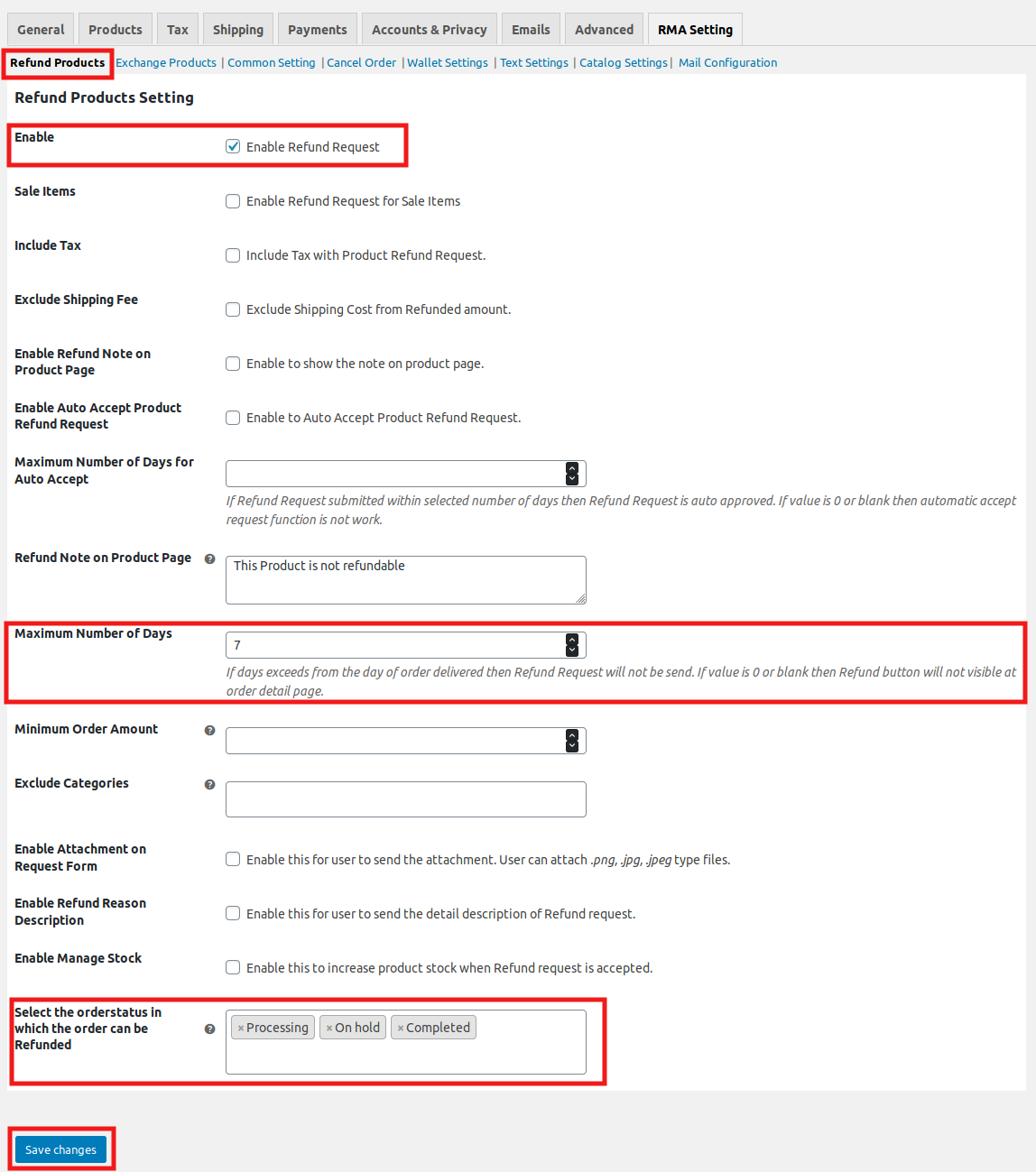 refund system for wcfm