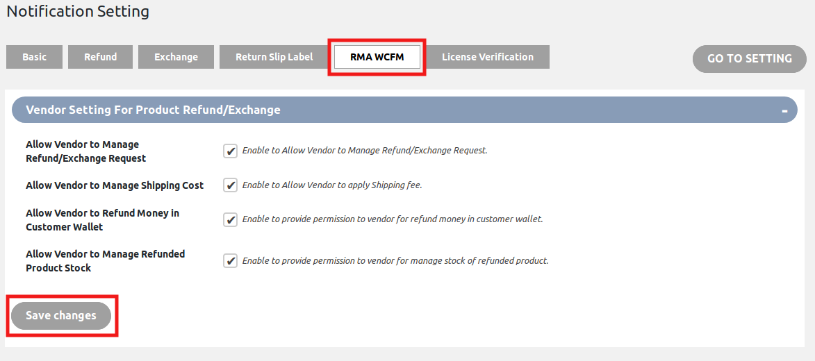 rma wcfm for marketplace