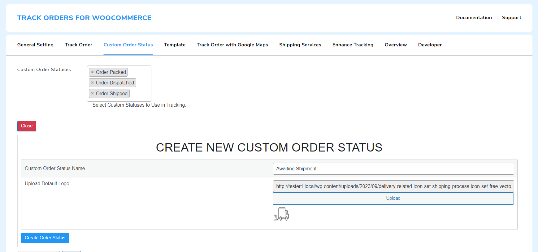 create new order status