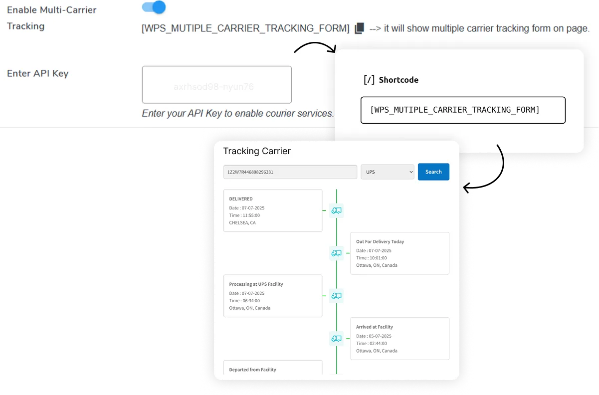 Multi-Carrier Tracking On Same Page