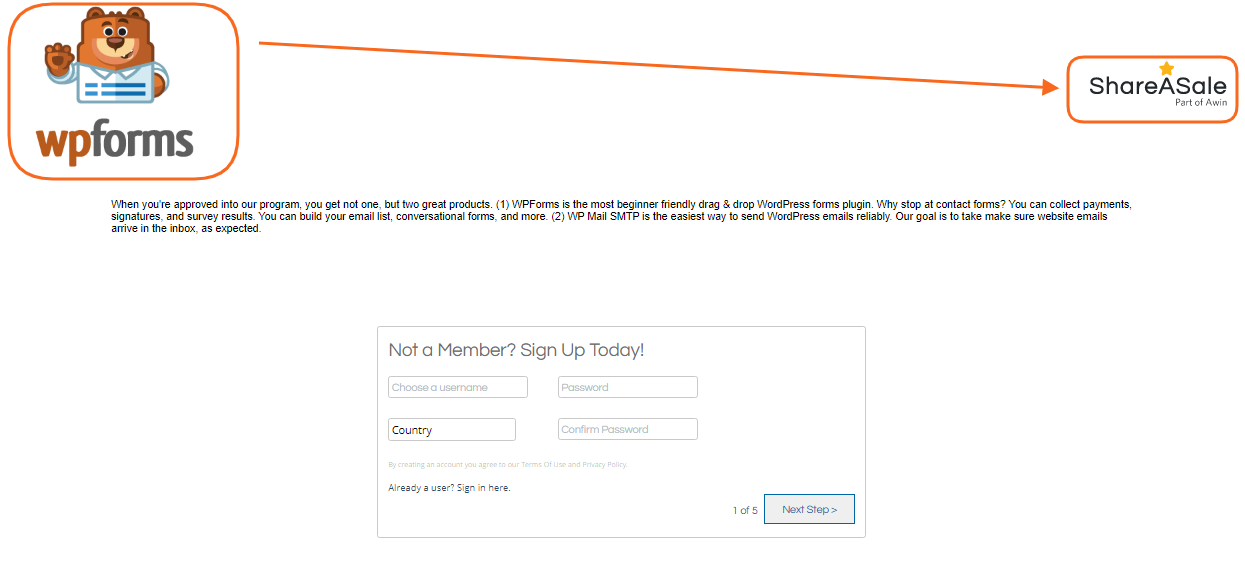 WPForms ShareaSale Program