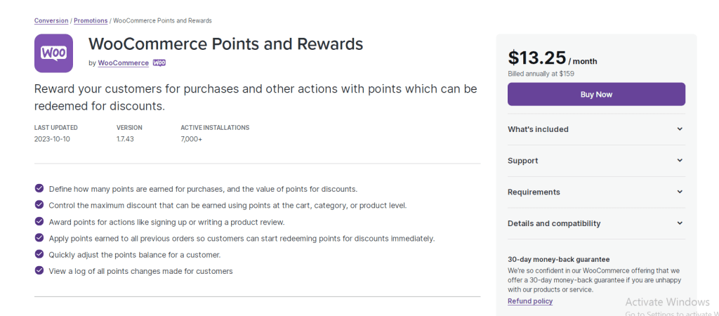 WooCommerce points plugin