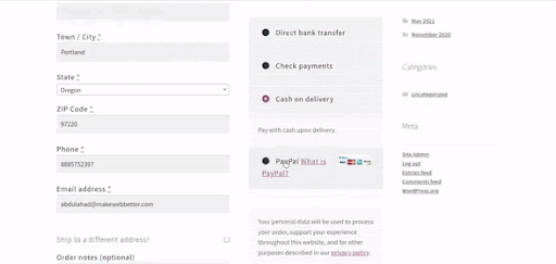 One-click Upsell on the post-checkout page