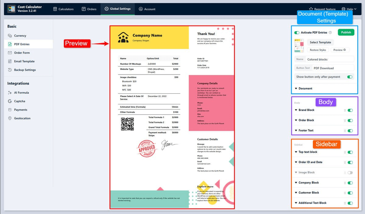 Cost Calculator Builder