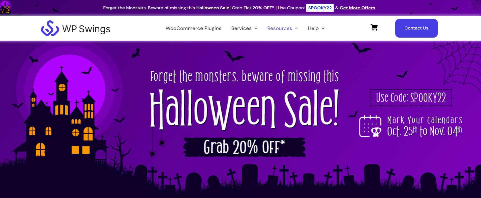 Halloween Discount Sale