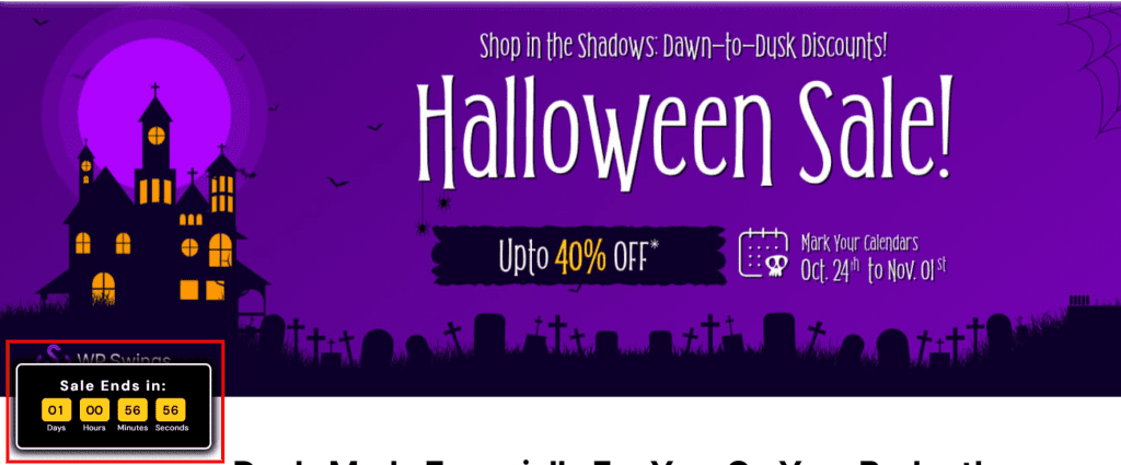 Halloween Sales Countdown