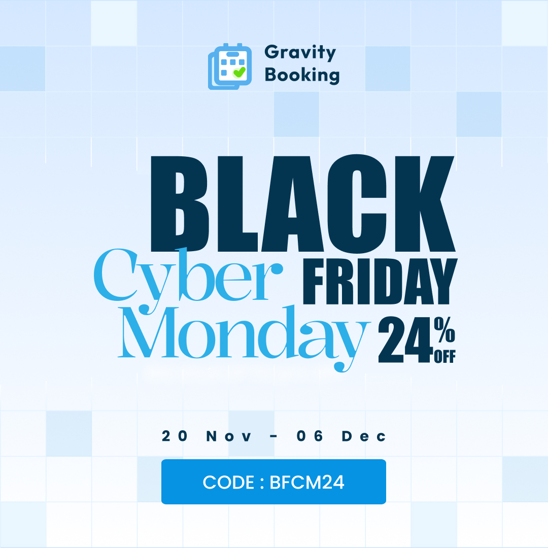 Gravtity Booking BFCM Deals