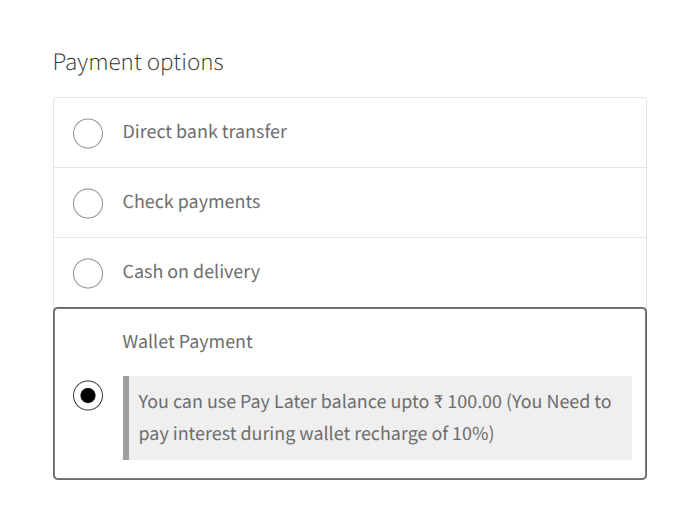 BNPL Demo Wallet Plugin