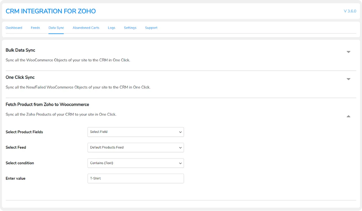 Fetch Products From Zoho to WooCommerce