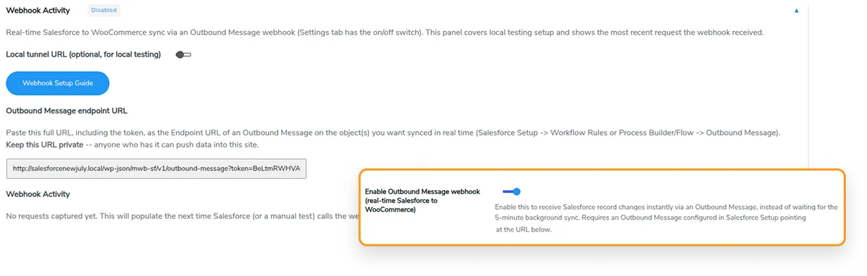 Instant Salesforce-to-WooCommerce Sync