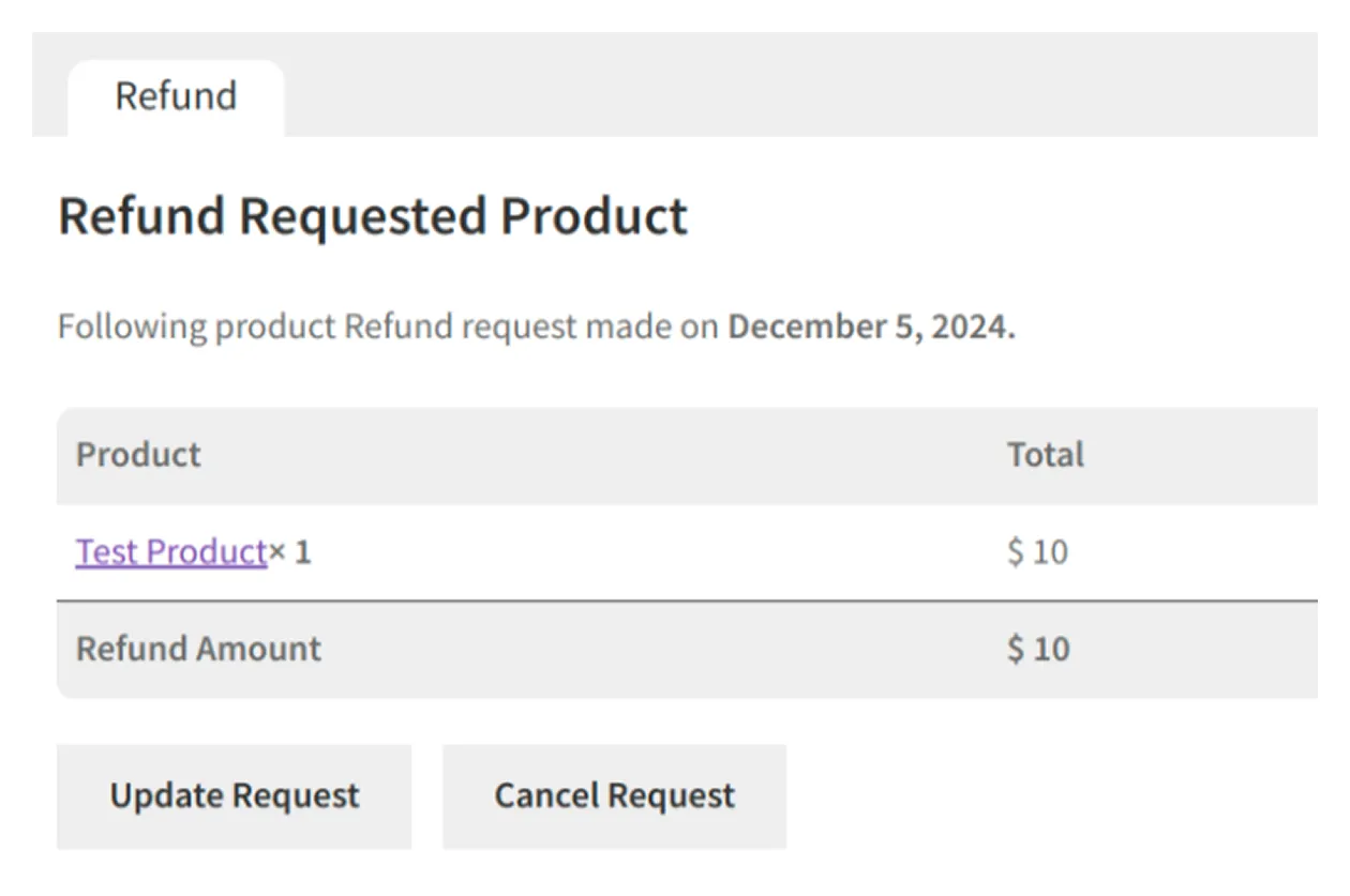 Return/Exchange Request Cancellation