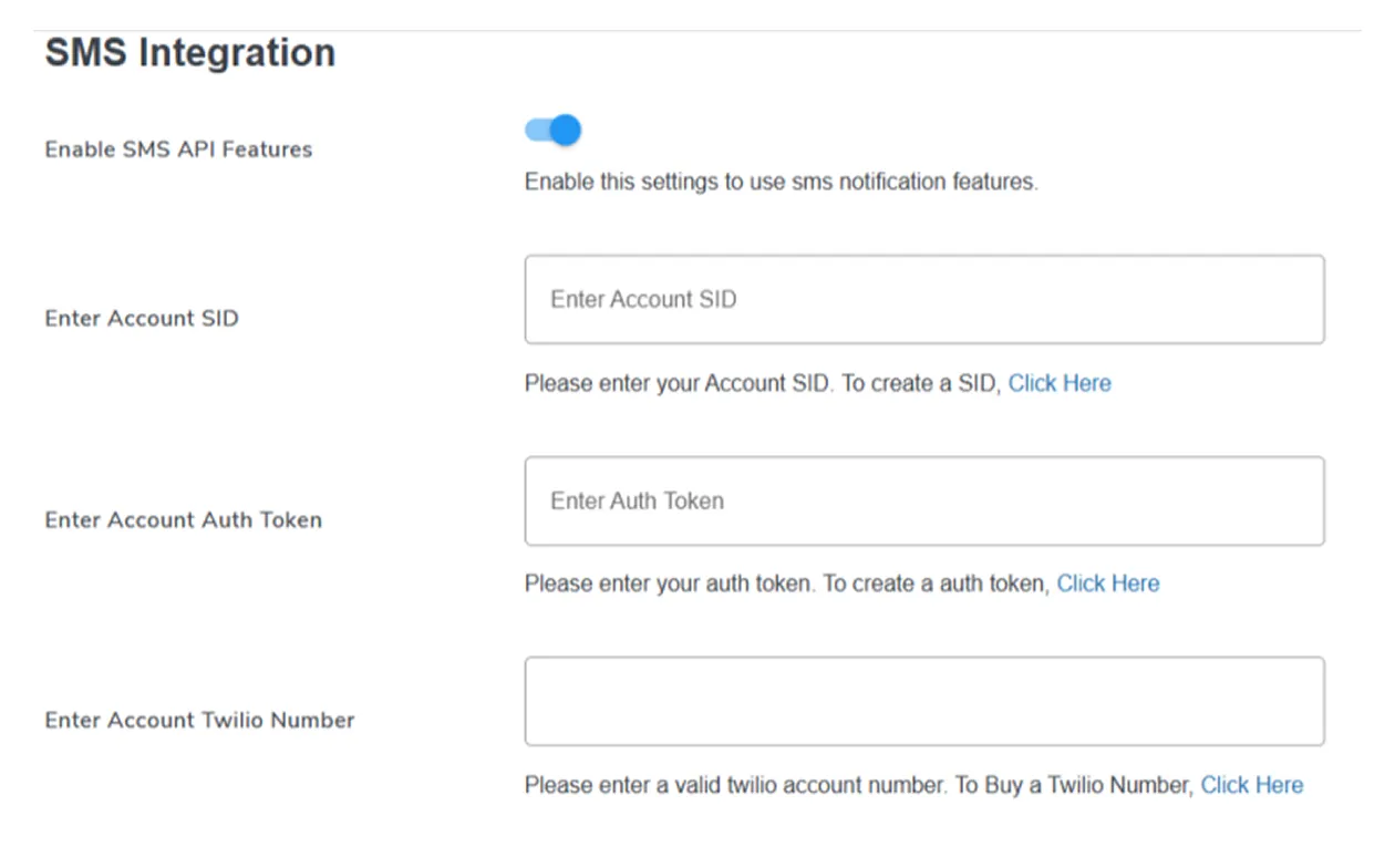 SMS Notifications Via Twilio