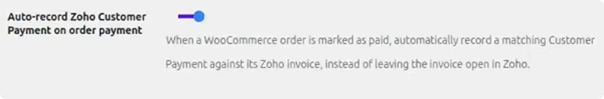 Auto Record Customer Payment