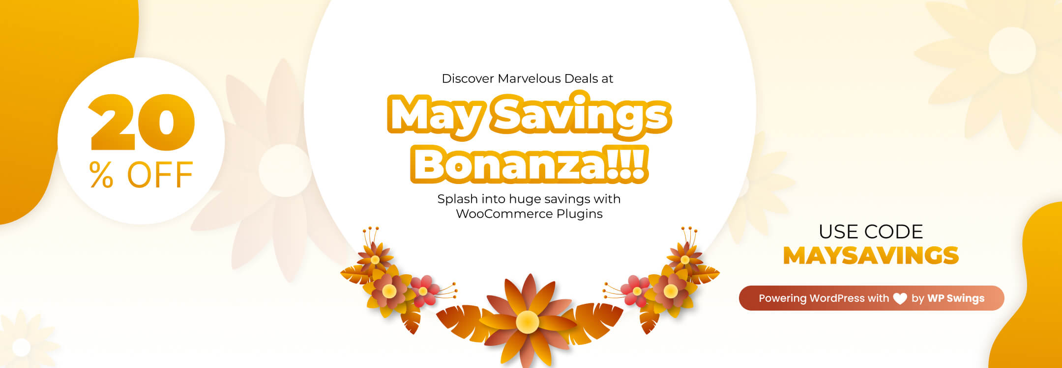 May Savings Banner Offers & Discounts