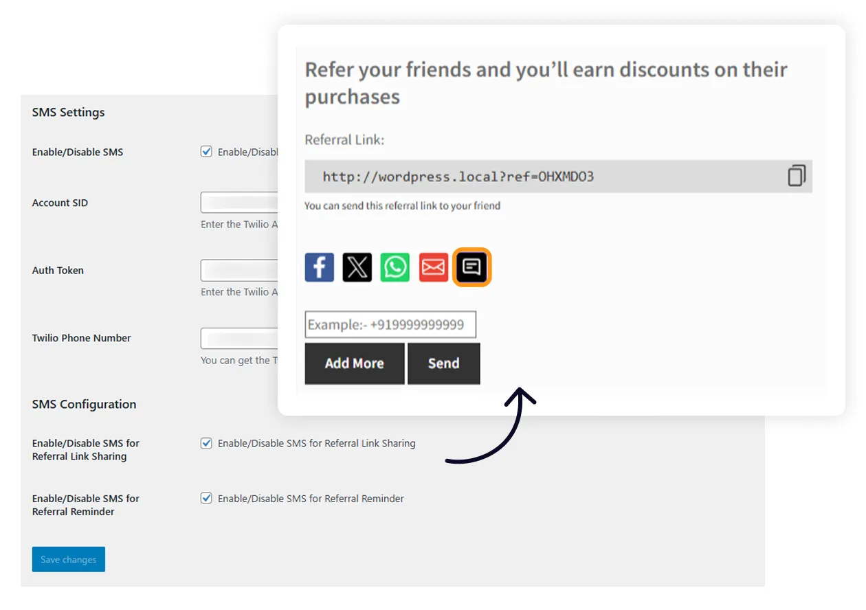 Refer & Remind via SMS
