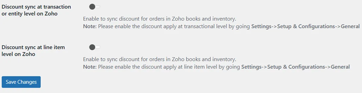 Sync Discount Details