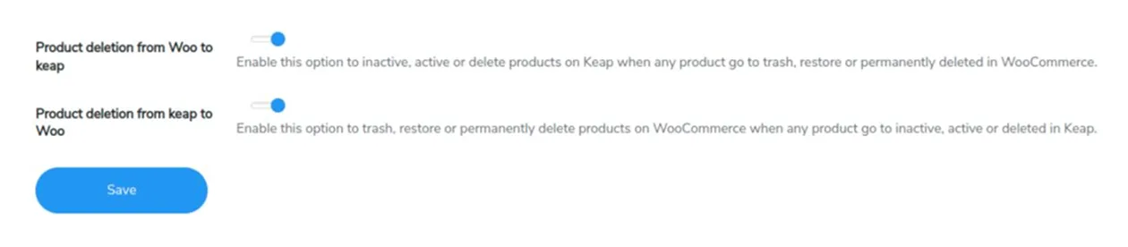 Two-Way Deletion Of The Listed Products