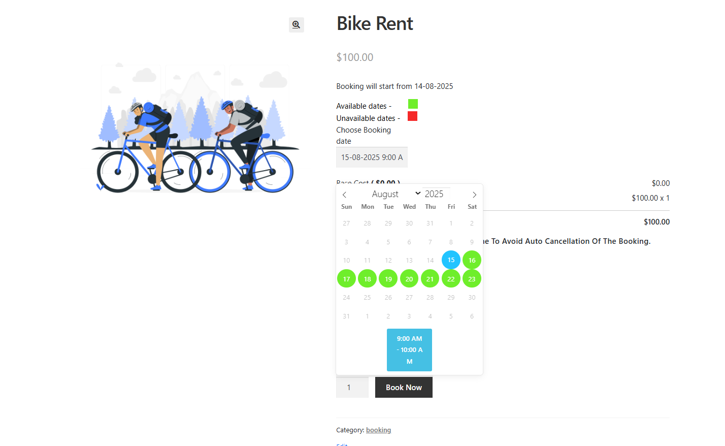 bike rental services