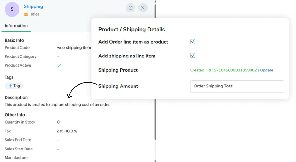 Sync Shipping Details