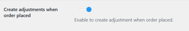 Auto Order Adjust