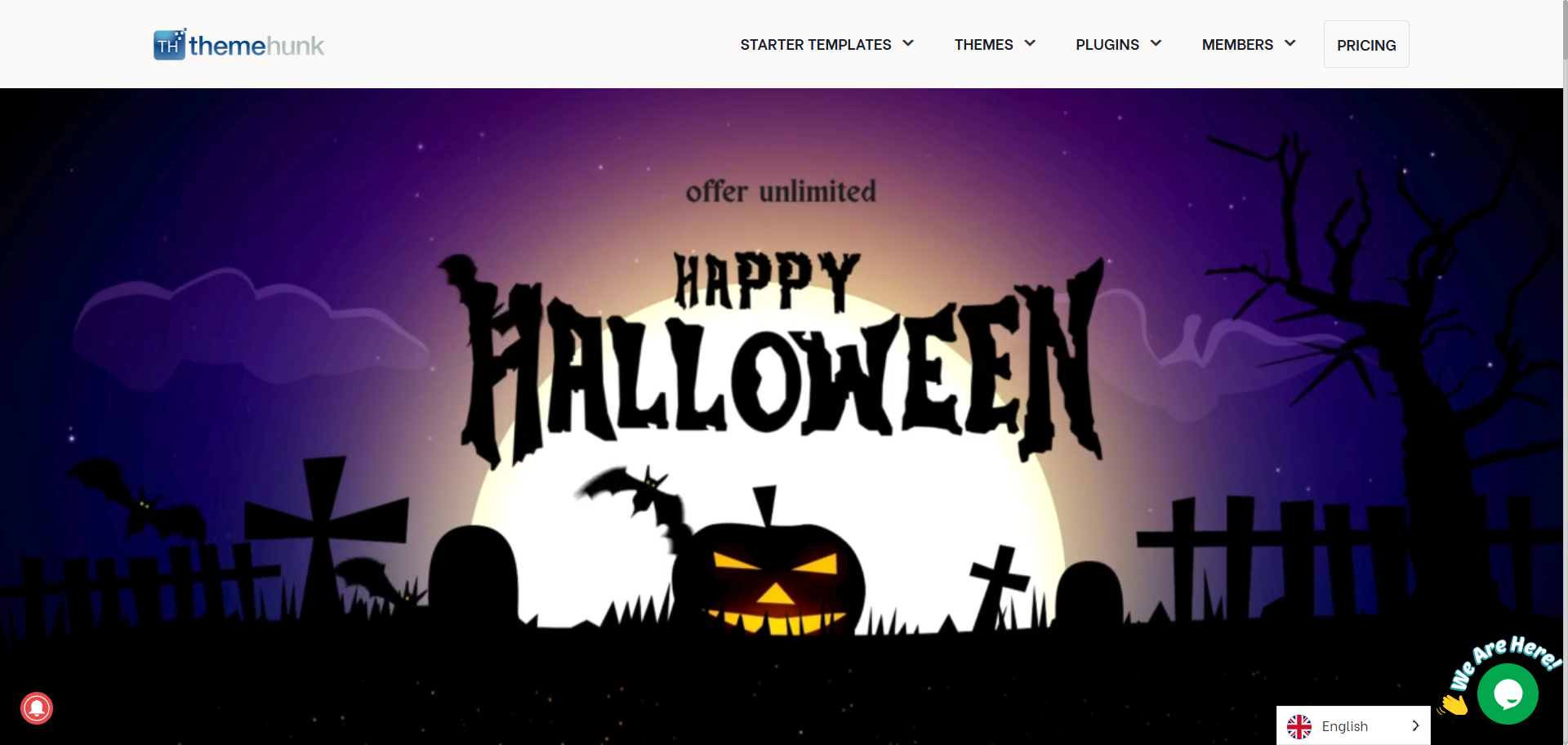 Themehunk WordPress Halloween Sale
