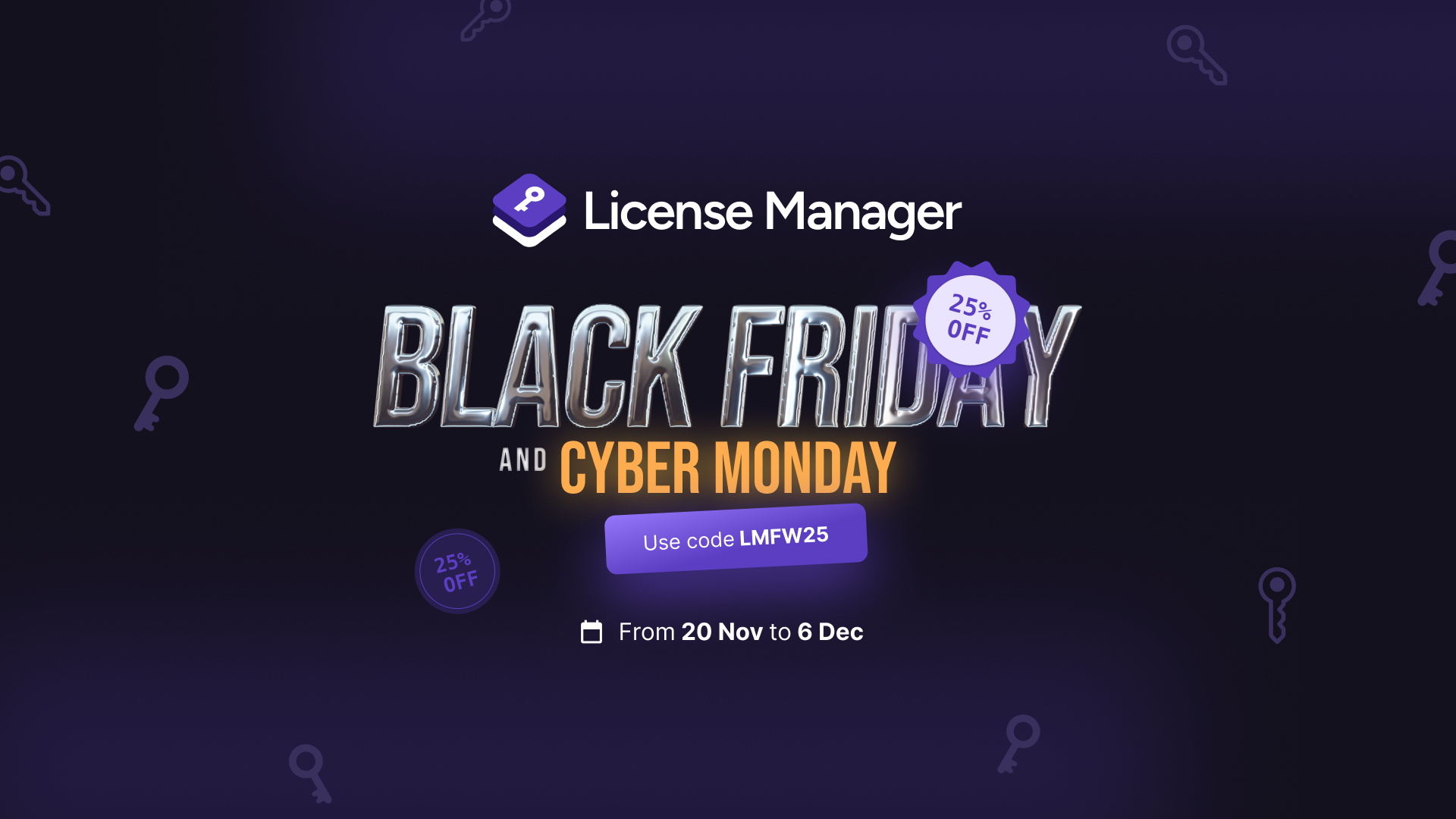 License Manager BFCM Sale