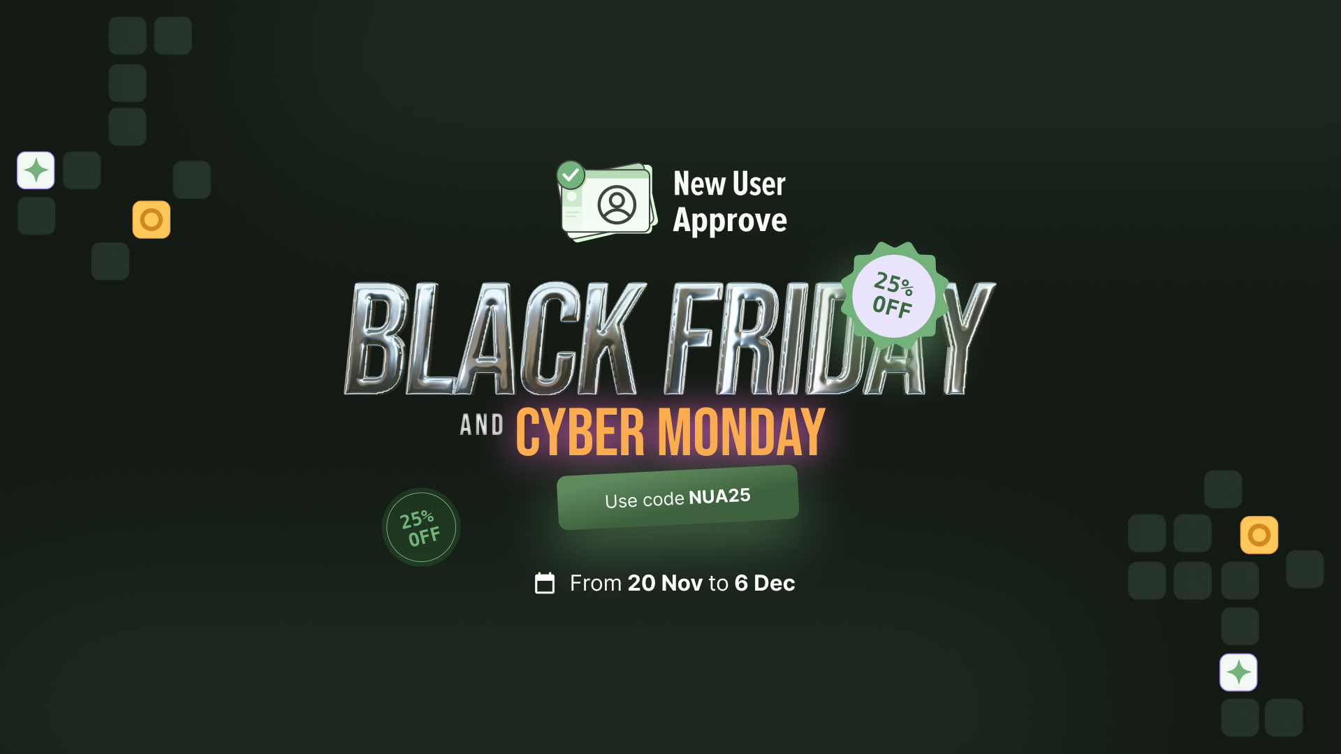 New User Approve BFCM