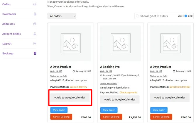 google calendar sync