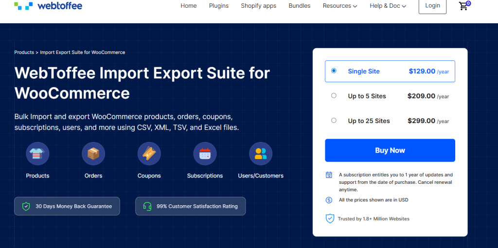 webtoffee import export