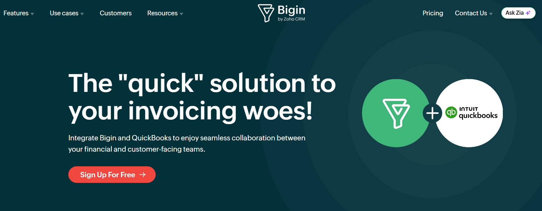 Bigin Quickbooks Integration