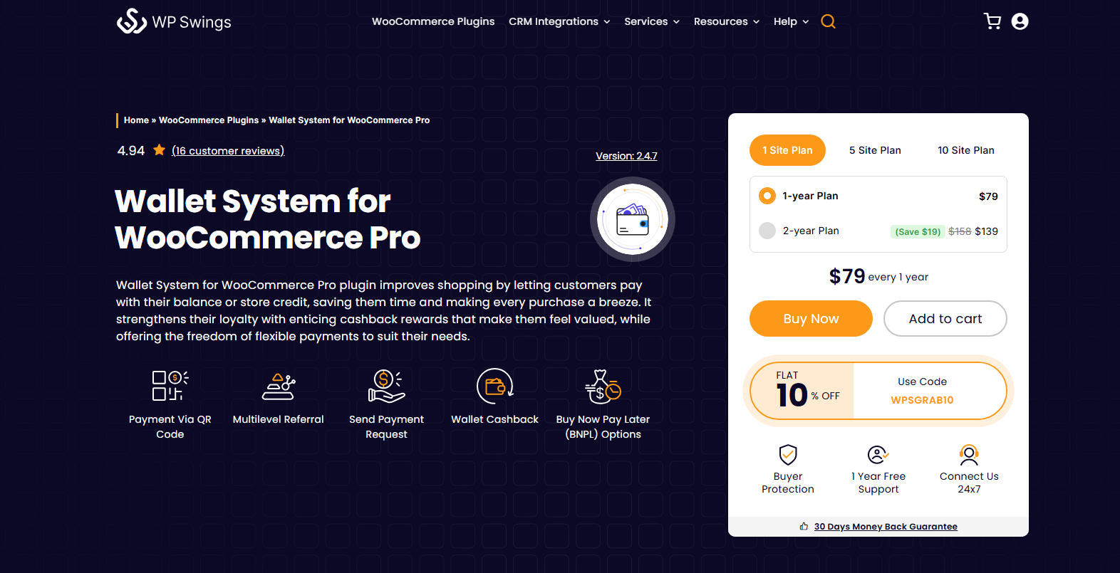 Wallet System For WooCommerce Plugin by WP Swings