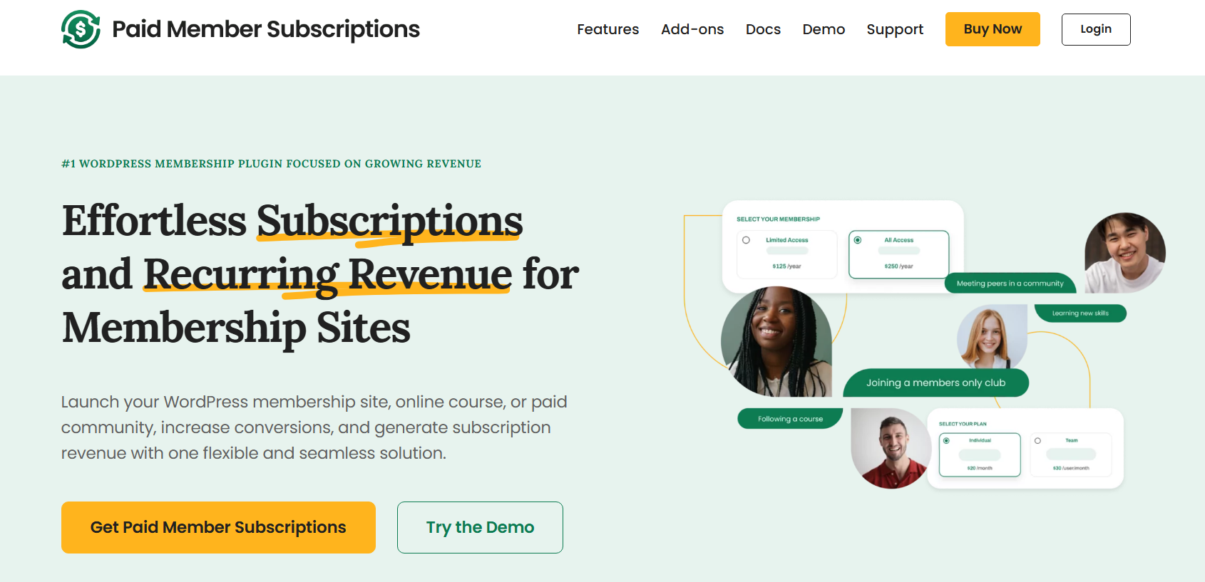 Paid Member Subscription by Cozmoslabs