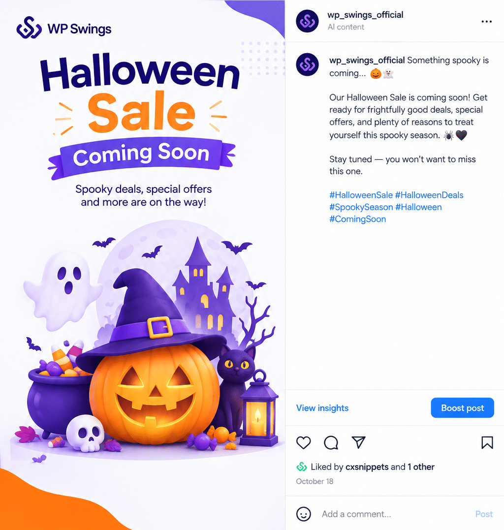 Social Media Halloween Campaign